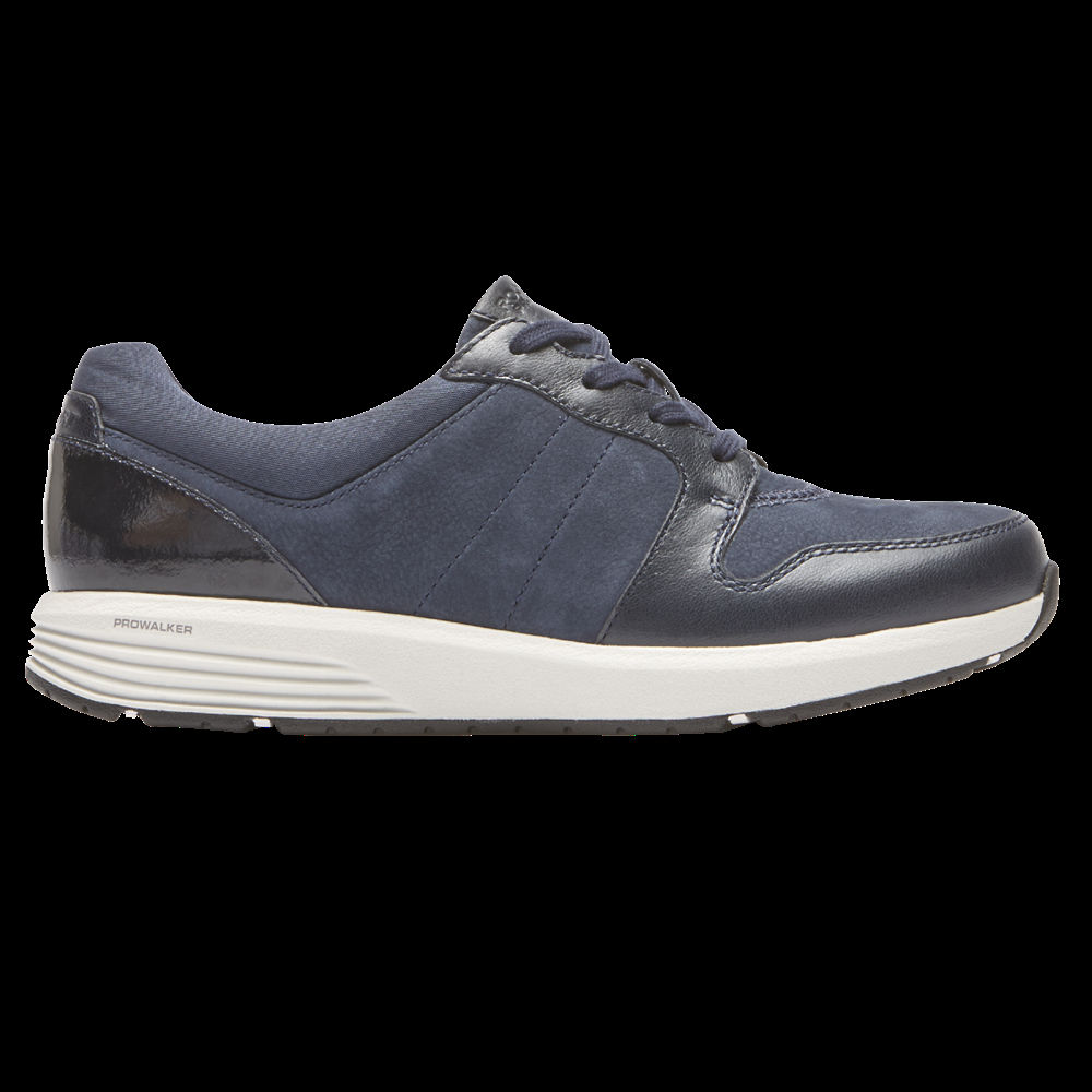 Rockport Sneakers For Womens Blue - Trustride Derby Trainer - YI2537604